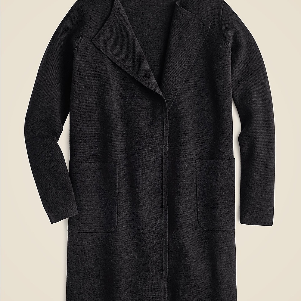 New with tags, J.Crew, Juliette collarless sweater-blazer NWT - Size Small